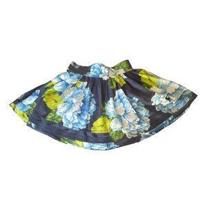 Abercrombie & Fitch Blue Floral Lined Mini Skirt Sz XS